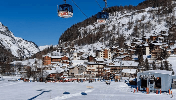 Tignes ski resort in France one of the best ski in ski out resorts