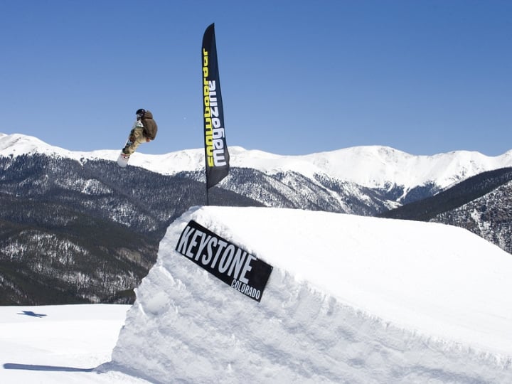 Snowboarding In Keystone
