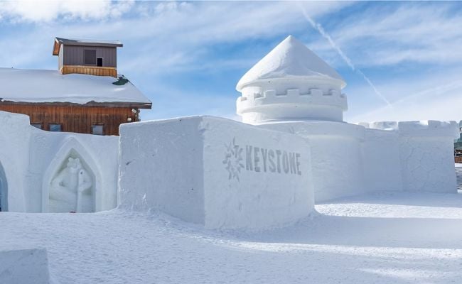largest snow fort in the world at keystone